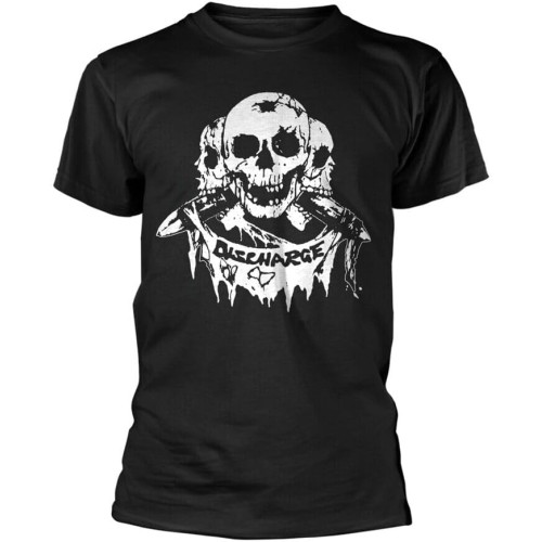 Discharge 3 Skulls T-Shirt for Mens T-Shirt Discharge 3 Skulls T-Shirt for Mens T-Shirt