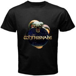White Snake Whitesnake T-Shirt Graphic Tee Printed Top for Mens White Snake Whitesnake T-Shirt Graphic Tee Printed Top for Mens