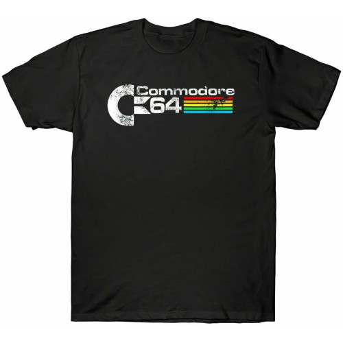 Commodore 64 Computer Vintage T Shirt C64 Retro 80S Pc Games Mens Tee