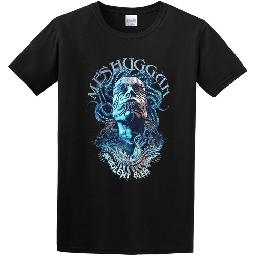 Meshuggah Violent Sleep Head T-Shirt Graphic Tee for Men Shirt Meshuggah Violent Sleep Head T-Shirt Graphic Tee for Men Shirt