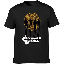 Clockwork Orange Silhouettes T-Shirt Unisex Black Mens Tees Black Clockwork Orange Silhouettes T-Shirt Unisex Black Mens Tees Black