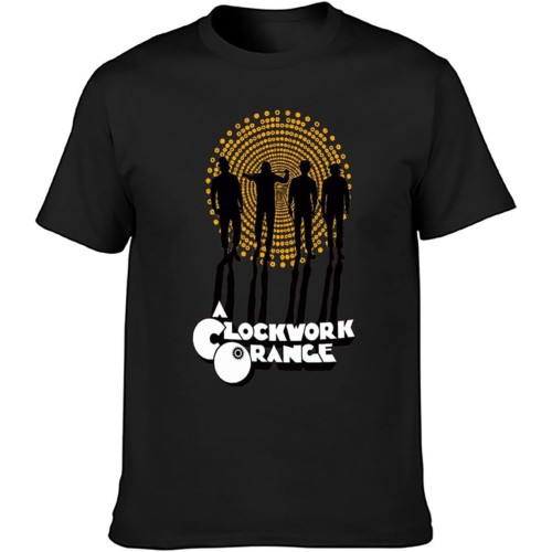 Clockwork Orange Silhouettes T-Shirt Unisex Black Mens Tees Black