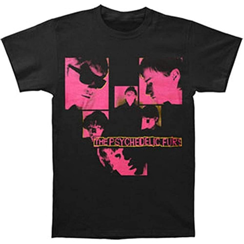 Psychedelic Furs Men's Squares T-Shirt Black Psychedelic Furs Men's Squares T-Shirt Black