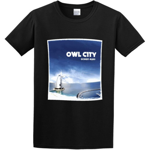 Men's Owl City Ocean Eyes O-Neck Cotton T Shirt Men's Owl City Ocean Eyes O-Neck Cotton T Shirt