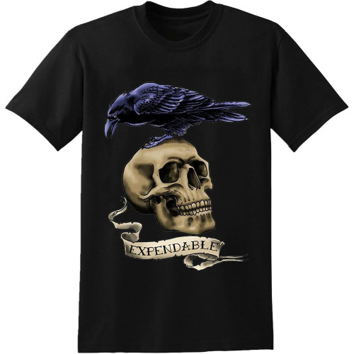Skull Expendable T-Shirt Men's Unisex Tee Black S