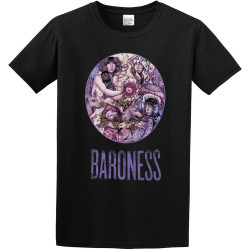 Men's Baroness Gold and Grey O-Neck Cotton T Shirt Men's Baroness Gold and Grey O-Neck Cotton T Shirt