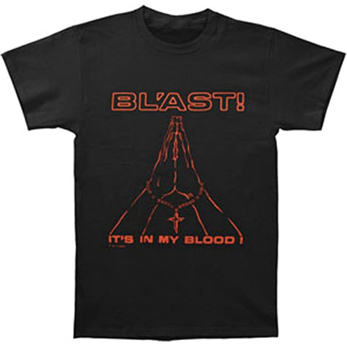 Bl'Ast! Men's It's in My Blood T Shirt Black Bl'Ast! Men's It's in My Blood T Shirt Black