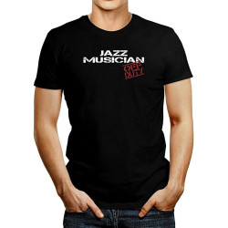 Men's Jazz Musician Off Duty Stencil T-Shirt