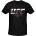 Men Casual Shirt Fashion Shirt UFC T-Shirt Black Short Sleeve T-Shirt