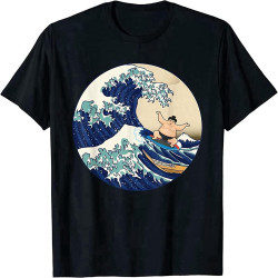 Men's Funny Kanagawa Great Wave Sumo Parody Great Gift Idea T-Shirt Men's Funny Kanagawa Great Wave Sumo Parody Great Gift Idea T-Shirt