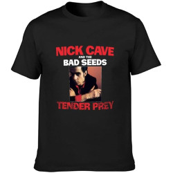 Nick Cave Tender Prey Tracks Men T-Shirt Graphic Mens Cotton Casual Black Tee Shirt Nick Cave Tender Prey Tracks Men T-Shirt Graphic Mens Cotton Casual Black Tee Shirt