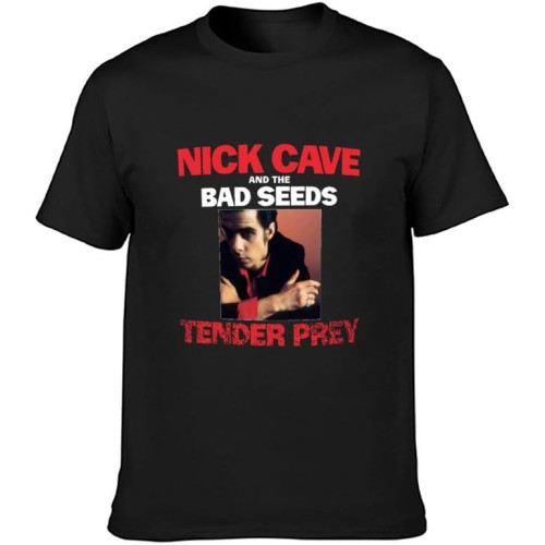 Nick Cave Tender Prey Tracks Men T-Shirt Graphic Mens Cotton Casual Black Tee Shirt Nick Cave Tender Prey Tracks Men T-Shirt Graphic Mens Cotton Casual Black Tee Shirt