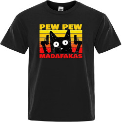 Men's Cartoon Pew Pew Mdafakas Prints Male T Shirts Brand Tshirts Clothing Fashion Breathable T-Shirts Man's Men's Cartoon Pew Pew Mdafakas Prints Male T Shirts Brand Tshirts Clothing Fashion Breathable T-Shirts Man's