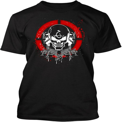 Men's Halloween Skull Graphic Tee Shirt Big and Tall Or Small Pro Club Black