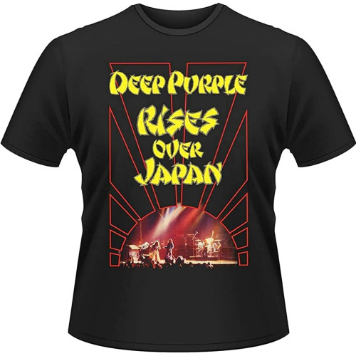 Men's Deep Purple Rises Over Japan Merchandise T-Shirt Men's Deep Purple Rises Over Japan Merchandise T-Shirt