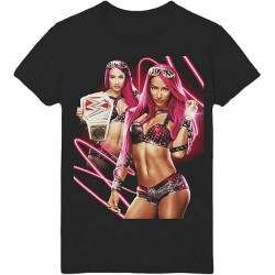Sasha Banks Bank Statement Quality Print T Shirt Wwx71 Color