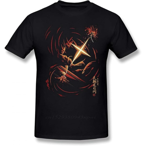 Rurouni Kenshin T Shirt Flash of The Heavenly Dragon T-Shirt Summer Plus Size Tee Shirt 100% Cotton Male Men Short Sleeve Tshirt Rurouni Kenshin T Shirt Flash of The Heavenly Dragon T-Shirt Summer Plus Size Tee Shirt 100% Cotton Male Men Short Sleeve Tshirt