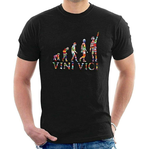 Men's Vini Vici Flags T-Shirt PSY Progressive Trance Black Men's Vini Vici Flags T-Shirt PSY Progressive Trance Black