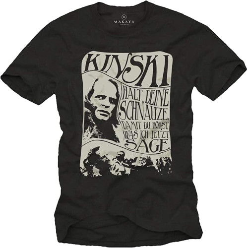 Klaus Kinski Vintage T-Shirt Black Graphic Mens Tee Shirt