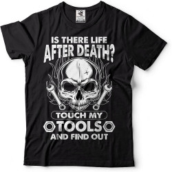 Men's Funny Tshirt is There Life After Death Gift for Dad Mechanic T Shirt Size XL Black Men's Funny Tshirt is There Life After Death Gift for Dad Mechanic T Shirt Size XL Black