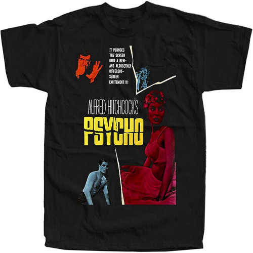 Psycho V3 Alfred Hitchcock Movie 1960 Mens T-Shirts Psycho V3 Alfred Hitchcock Movie 1960 Mens T-Shirts