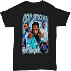 Pop Smoke Inspired Mens T Shirt Rip The Woo 90'S Hip Hop Bootleg Rap Tee Vintage Pop Smoke Inspired Mens T Shirt Rip The Woo 90'S Hip Hop Bootleg Rap Tee Vintage