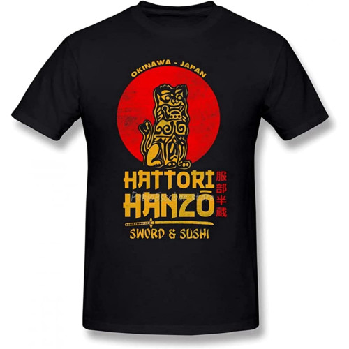 Hanzo T Shirt Hattori Hanzo T-Shirt Funny Men Tee Shirt Graphic Short Sleeves 100 Percent Cotton Big Fashion Tshirt Size 3XL Black Hanzo T Shirt Hattori Hanzo T-Shirt Funny Men Tee Shirt Graphic Short Sleeves 100 Percent Cotton Big Fashion Tshirt Size 3XL Black
