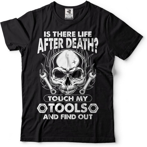 Men's Funny Tshirt is There Life After Death Gift for Dad Mechanic T Shirt Size S Black Men's Funny Tshirt is There Life After Death Gift for Dad Mechanic T Shirt Size S Black