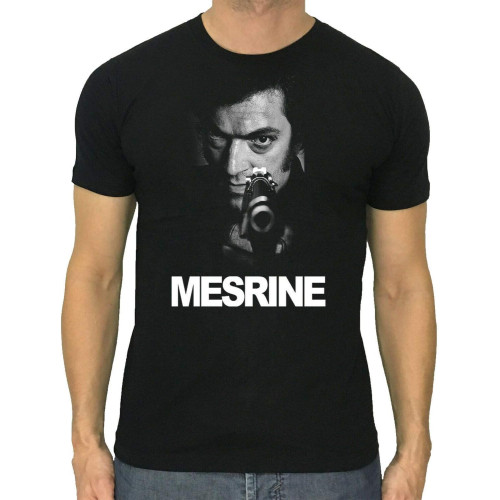 MESRINE t Shirt Film Movie Vincent Cassel Cotton Men Shirt S to 5XL Criminal MESRINE t Shirt Film Movie Vincent Cassel Cotton Men Shirt S to 5XL Criminal