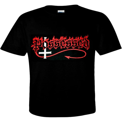Possessed Seven Churches Death Short Sleeve Regular Tees Black Men' T-Shirt Possessed Seven Churches Death Short Sleeve Regular Tees Black Men' T-Shirt