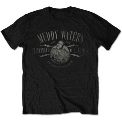 Muddy Waters Electric Blues Vintage T-Shirt New Official Muddy Waters Electric Blues Vintage T-Shirt New Official