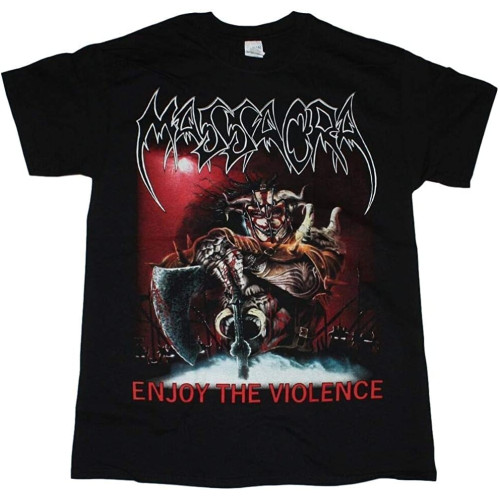 Massacra Enjoy The Violence Death Thrash Metal Loudblast New Black T-Shirt Massacra Enjoy The Violence Death Thrash Metal Loudblast New Black T-Shirt