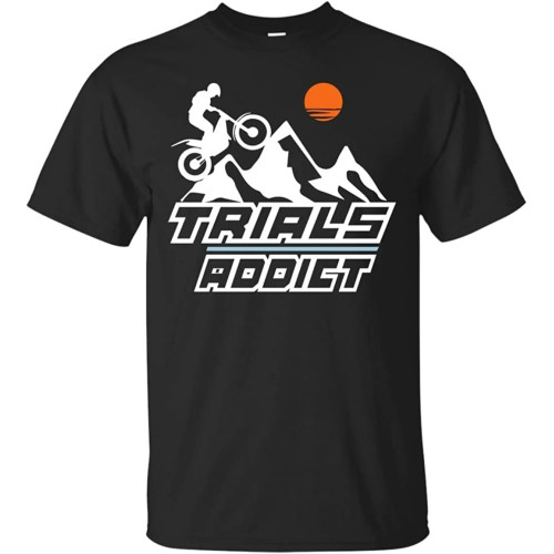 Men Summer T-Shirt Trials Addict, Sportbike Shirt Men Summer T-Shirt Trials Addict, Sportbike Shirt