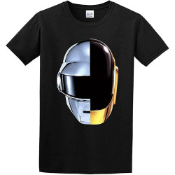 Men's Da@ft Punk DJ Elect%Ron!IC Music Disco par+TY Da@nce Casual Men T-Shirt Black Black