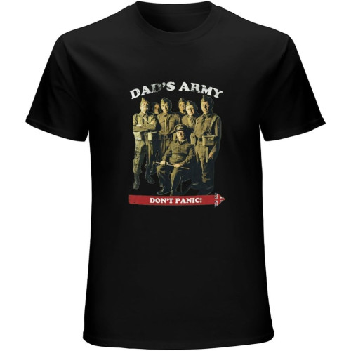 Dad's Army Men's Black Short Sleeve T-Shirt Black Dad's Army Men's Black Short Sleeve T-Shirt Black