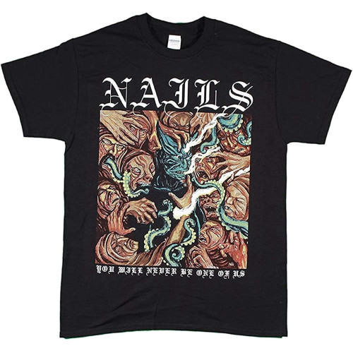 Nails You Will Never Be One of Us Black Mens T Shirt for Nails You Will Never Be One of Us Black Mens T Shirt for