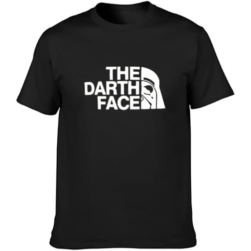 The Darth Face Funny Fancy Unisex 100% Cotton Short-Sleeve T-Shirts Black The Darth Face Funny Fancy Unisex 100% Cotton Short-Sleeve T-Shirts Black