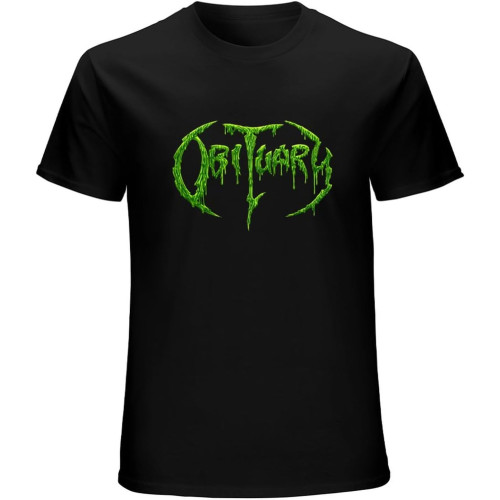 Obitu-ARY Band Logo Mens Tee Funny Short Sleeve T-Shirt Black Obitu-ARY Band Logo Mens Tee Funny Short Sleeve T-Shirt Black