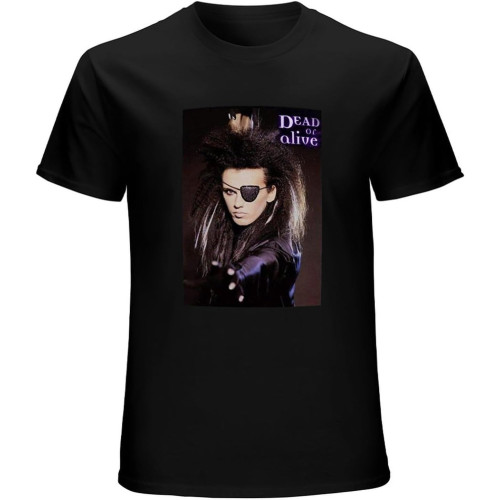 Men's Dead Or Alive Band Tshirt Pete Burns 213 T-Shirt 80S Black Men's Dead Or Alive Band Tshirt Pete Burns 213 T-Shirt 80S Black