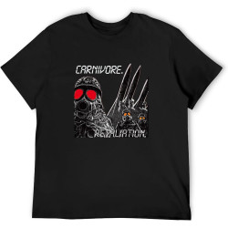 Carnivore Retaliation Black Men T-Shirt Rock Band Tee Shirt Black Carnivore Retaliation Black Men T-Shirt Rock Band Tee Shirt Black