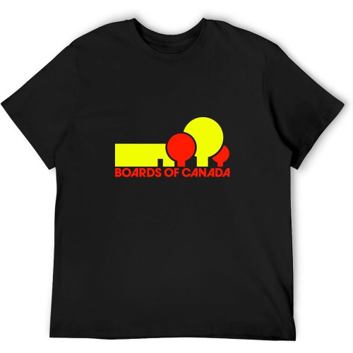 Boards of Canada Men's T Shirt - Warp Records - IDM - Ambient Techno Black Boards of Canada Men's T Shirt - Warp Records - IDM - Ambient Techno Black