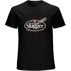 Lucille Slugger Mens T Shirt Negan Zombie Walking Tv Show Dead Saviors Retro Black