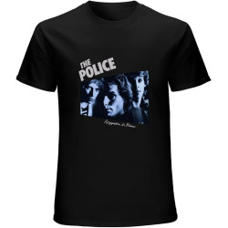 The Police Regatta De Blanc Album Cover Men T-Shirt Black The Police Regatta De Blanc Album Cover Men T-Shirt Black