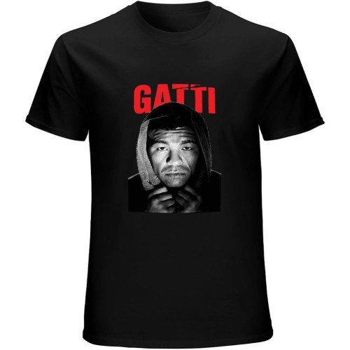 Arturo Gatti Boxing T-Shirt Graphic Tee Printed Top for Mens Black Arturo Gatti Boxing T-Shirt Graphic Tee Printed Top for Mens Black
