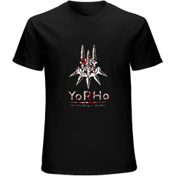 Yorha Las He Saw A Rim of Light T-Shirt Men T Nier Automata Shirt Vintage Purified Tee Shirt Best Gift Clothing Custom Camiseta Black