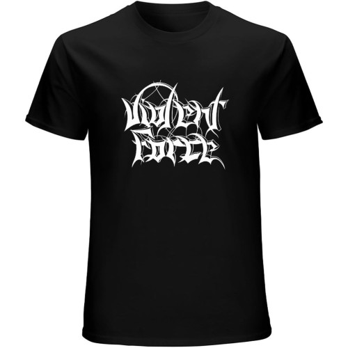 Violent Force Logo Mens T Shirt Violent Force Men Short Sleeve Shirt Black