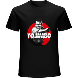 Japan Akira Kurosawa Samurai Movie Toshiro T Shirt for Men Short Sleeve T-Shirts T-Shirt O-Neck T-Shirt Men's Clothing T-Shirt Black