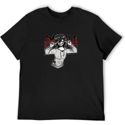 Creepypasta T Shirt Jeff The Killer Men T-Shirt Male Awesome Tee Shirt Big Beach Graphic Short Sleeve 100 Cotton Tshirt Black