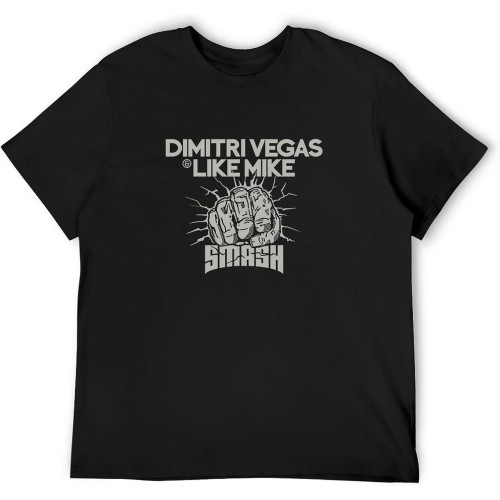 Dimitri Vegas & Like Mike Men T-Shirt Smash Party Festival Black Dimitri Vegas & Like Mike Men T-Shirt Smash Party Festival Black
