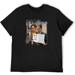 Dwight Schrute Homage Tshirt.Men's T-Shirt T Shirt T-Shirt Black Dwight Schrute Homage Tshirt.Men's T-Shirt T Shirt T-Shirt Black